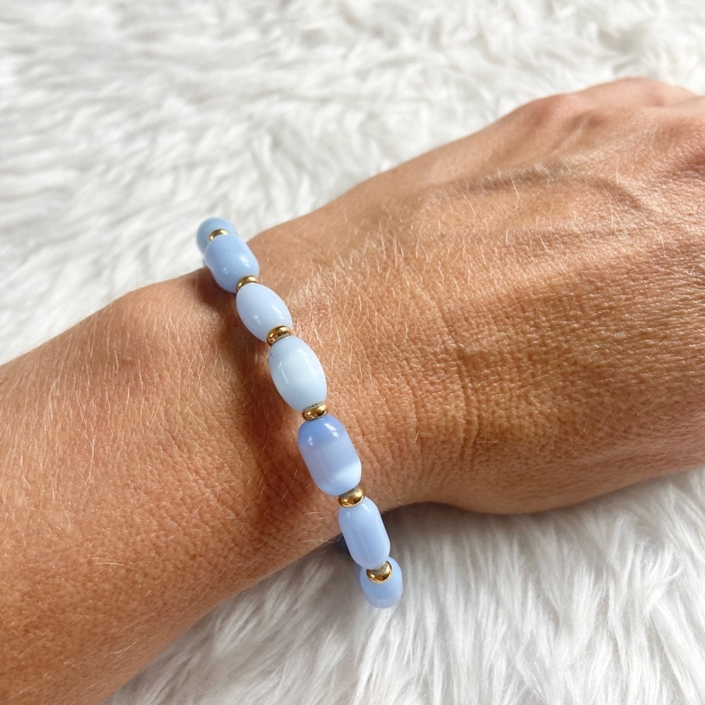 Shimmering Sky Bead Bracelet